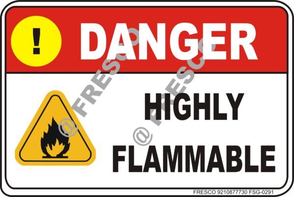 Waterproof Sunboard Sign, Self-adhesive/Nail Mounting (18 X12 INCH (45.72 X 30.48 CM),Danger signboard