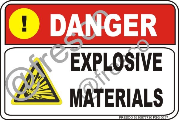 Waterproof Sunboard Sign, Self-adhesive/Nail Mounting (18 X12 INCH (45.72 X 30.48 CM),Danger signboard