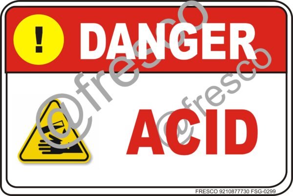 Waterproof Sunboard Sign, Self-adhesive/Nail Mounting (18 X12 INCH (45.72 X 30.48 CM),Danger signboard