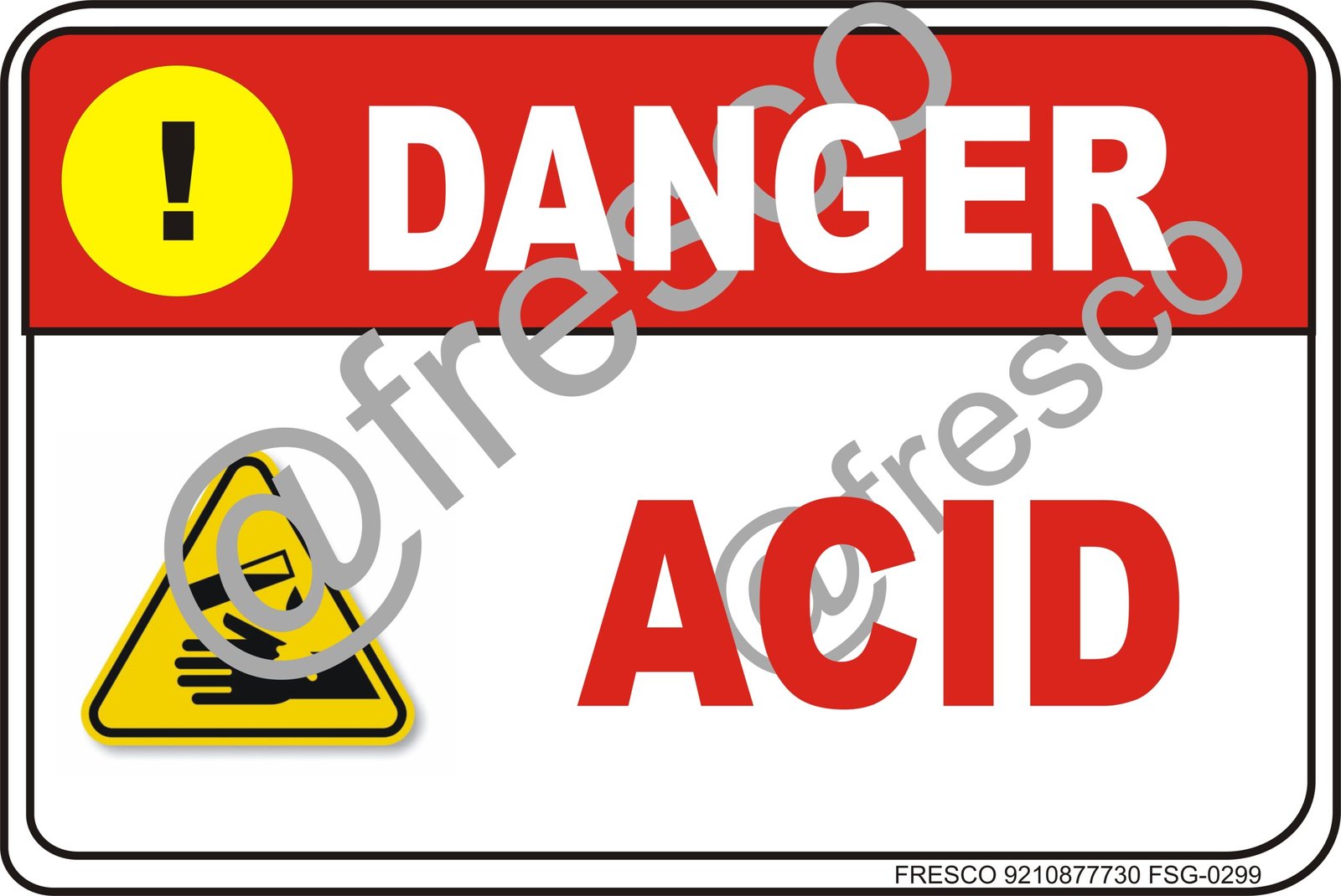 Waterproof Sunboard Sign, Self-adhesive/Nail Mounting (18 X12 INCH (45.72 X 30.48 CM),Danger signboard