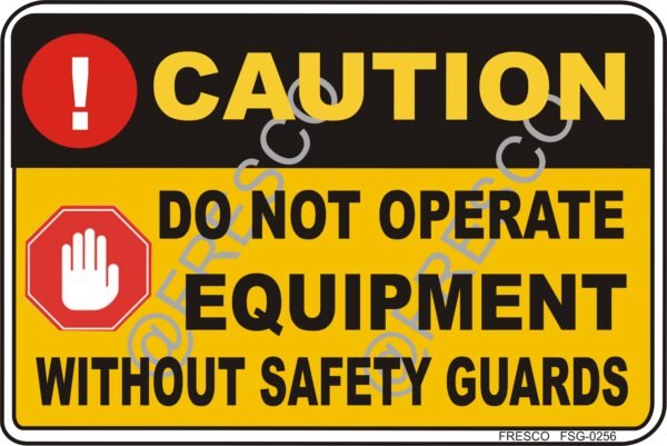 Waterproof Sunboard Sign, Self-adhesive/Nail Mounting (18 X12 INCH (45.72 X 30.48 CM), Caution Signboard