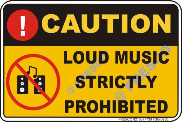 Waterproof Sunboard Sign, Self-adhesive/Nail Mounting (18 X12 INCH (45.72 X 30.48 CM), Caution signboard