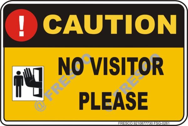 Waterproof Sunboard Sign, Self-adhesive/Nail Mounting (18 X12 INCH (45.72 X 30.48 CM), Caution signboard